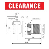 Pulse Right-angle BulkheadConnector